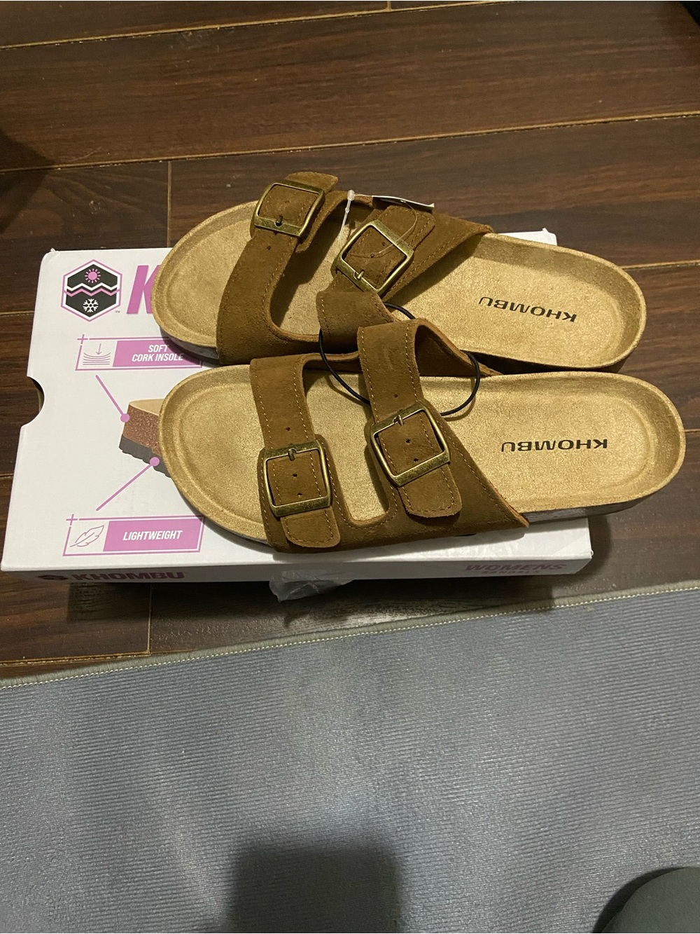 Khombu Women's Asheville Sandal Size 8 Tan Brown